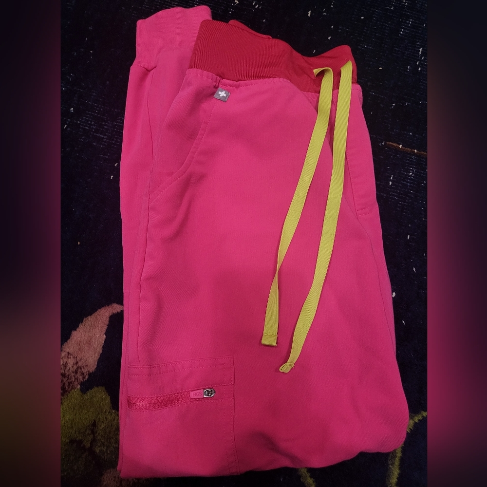 Shocking Pink High Waisted Joggers